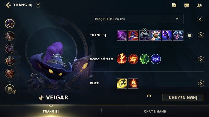 Trang bị của Veigar